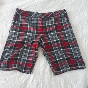 Plaid Bermuda shorts